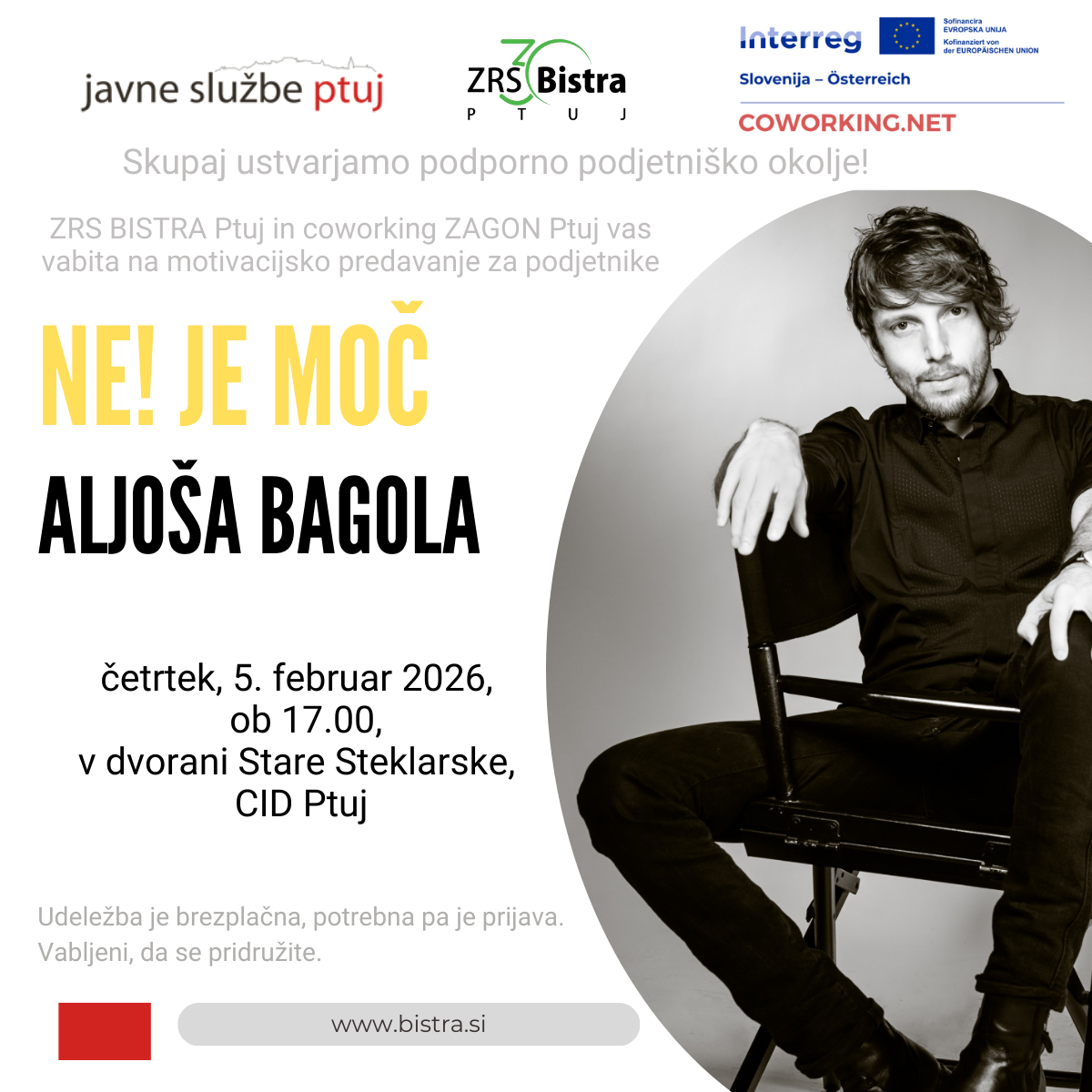 Predavanje Aljoše Bagole: Ne! je moč