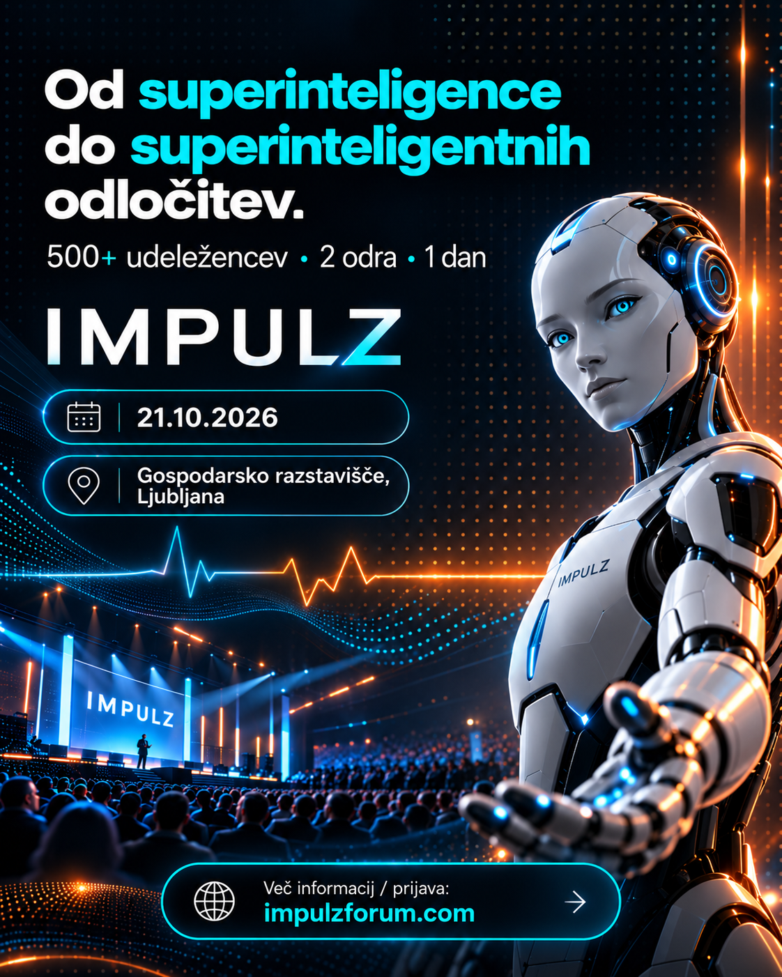IMPULZ 2026: konferenca prihodnosti, kjer se srečajo tehnologija, podjetja in startupi